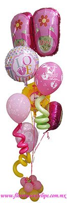 Bouquet Globos 'Fue Niña'