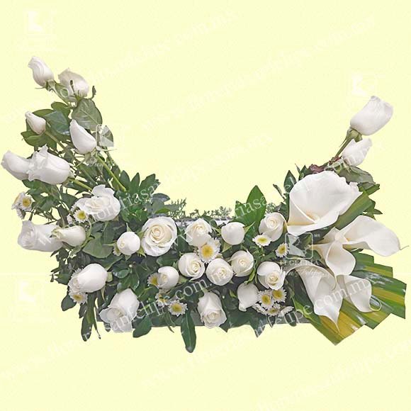 Portaurna Grande Con Rosas